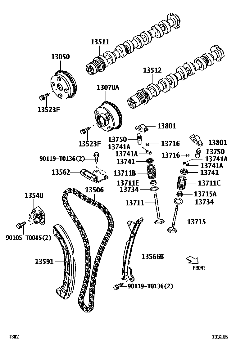 1302 — CAMSHAFT & VALVE