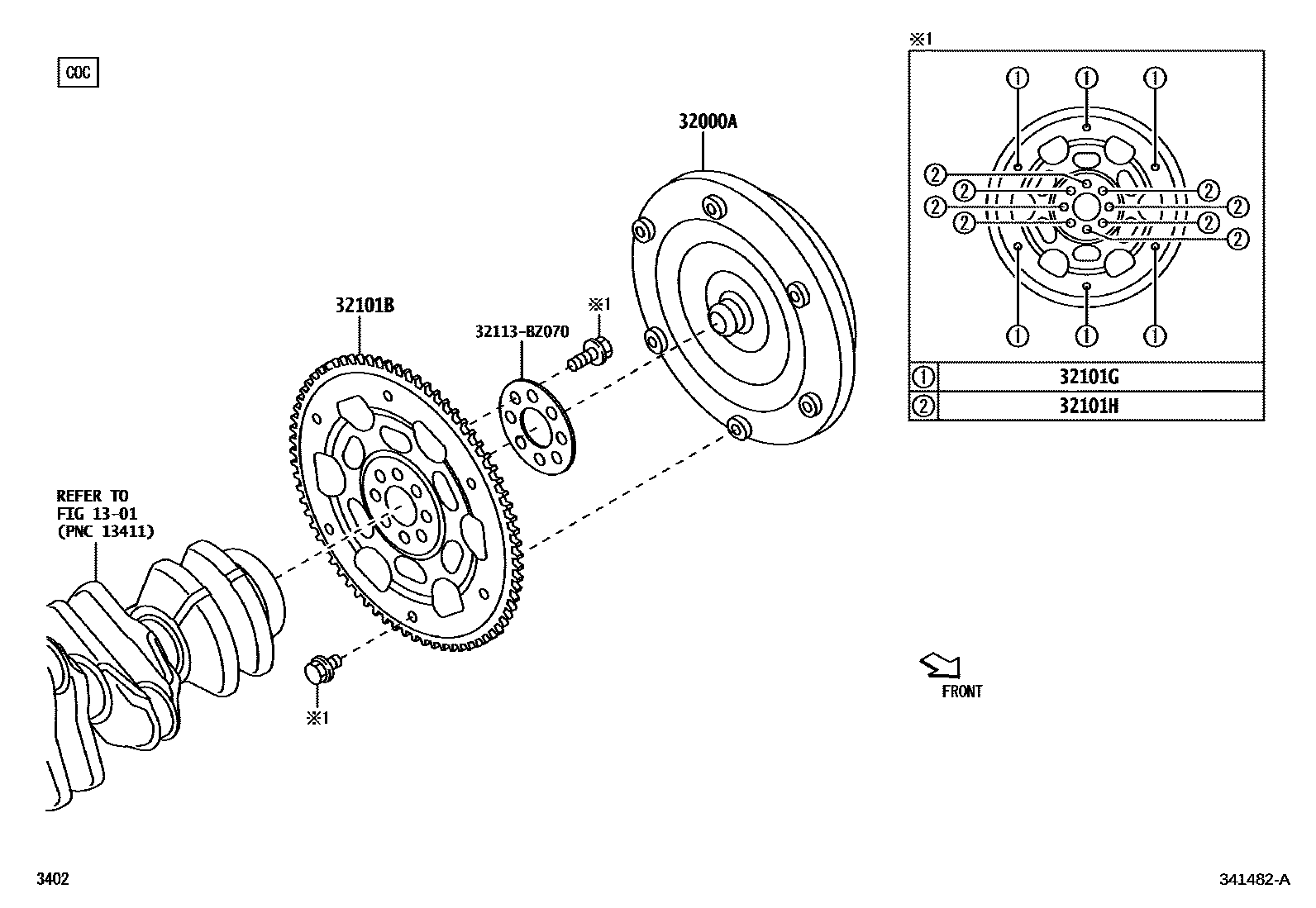 3402 — TORQUE CONVERTER, FRONT OIL PUMP(CVT)