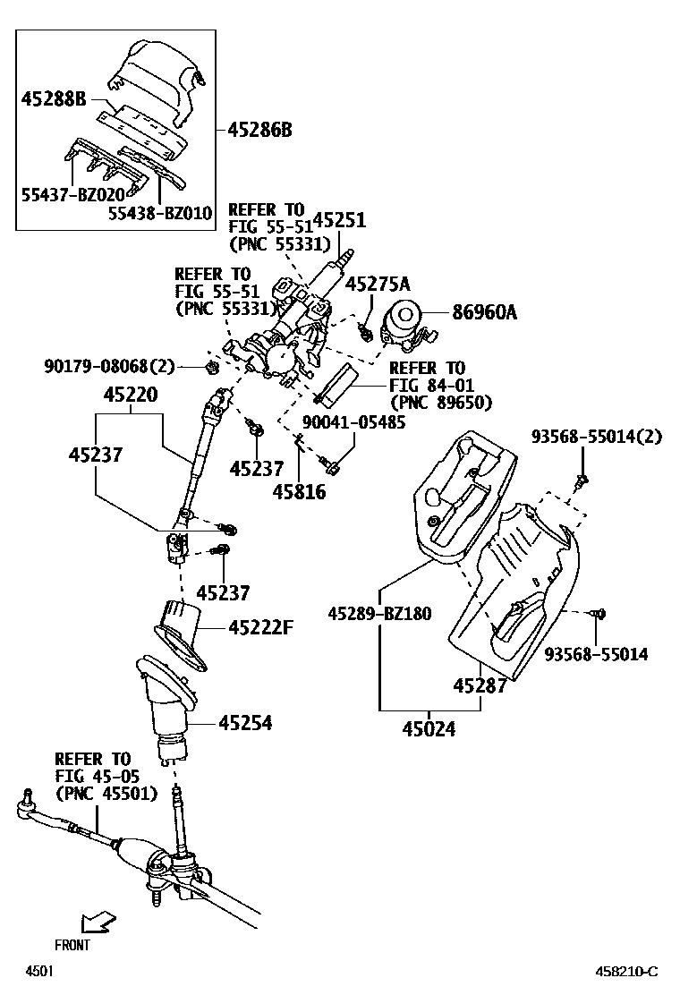 4501 — STEERING COLUMN & SHAFT