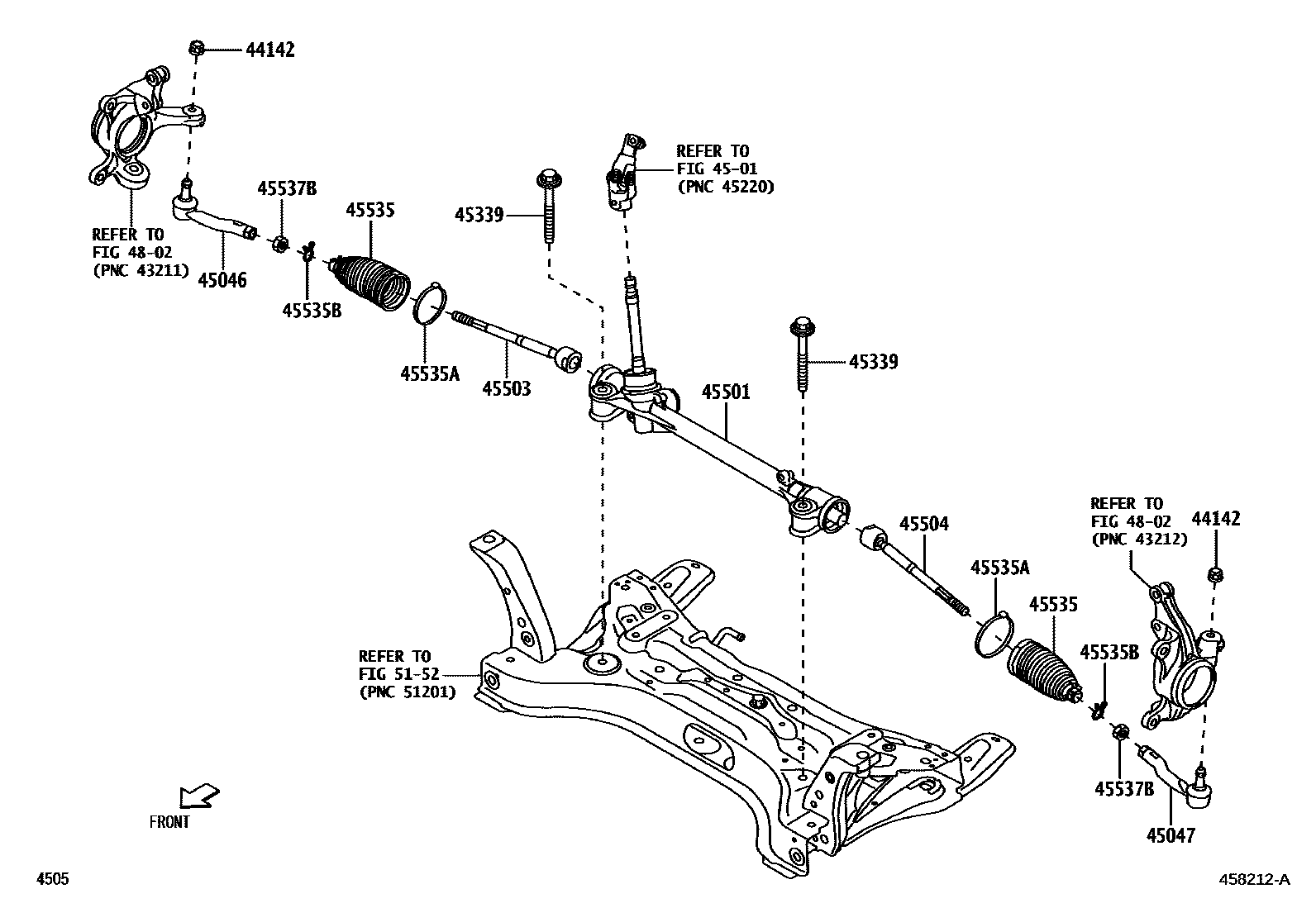 4505 — FRONT STEERING GEAR & LINK