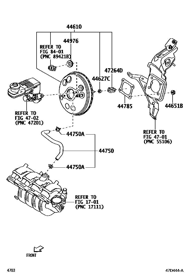 4703 — BRAKE BOOSTER & VACUUM TUBE
