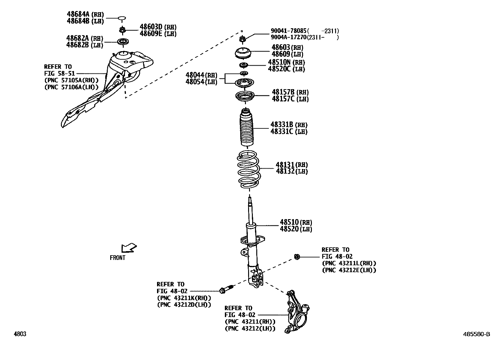 4803 — FRONT SPRING & SHOCK ABSORBER