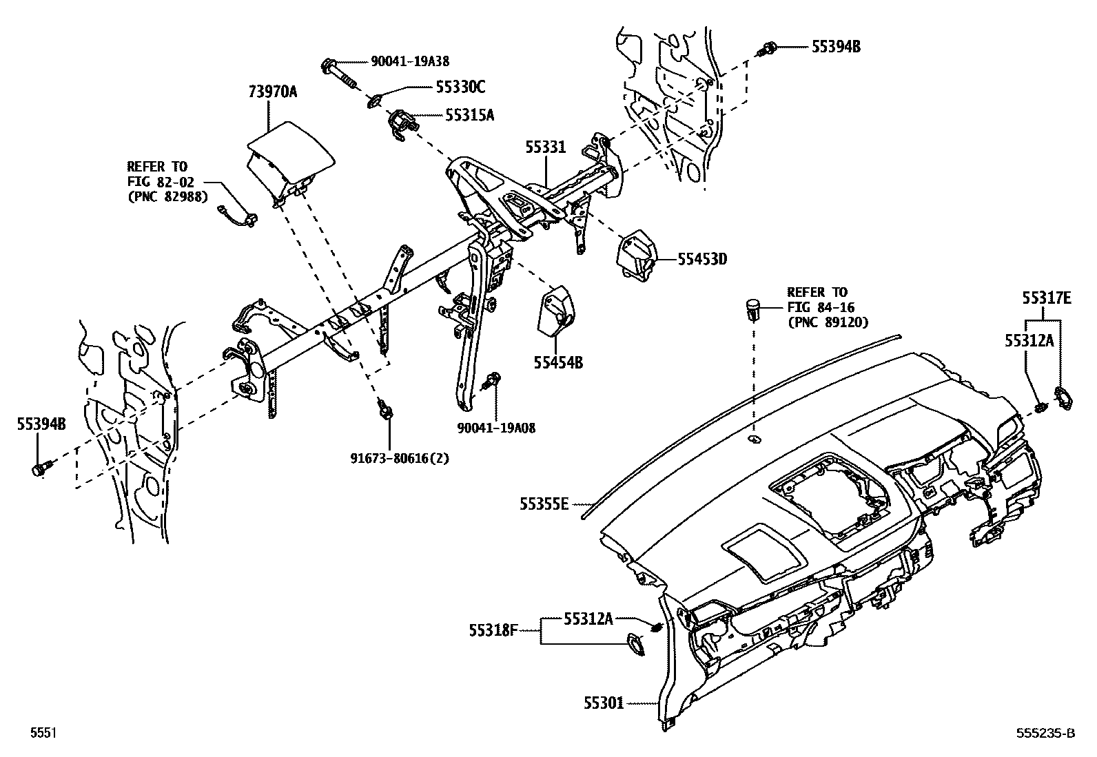 5551 — INSTRUMENT PANEL & GLOVE COMPARTMENT