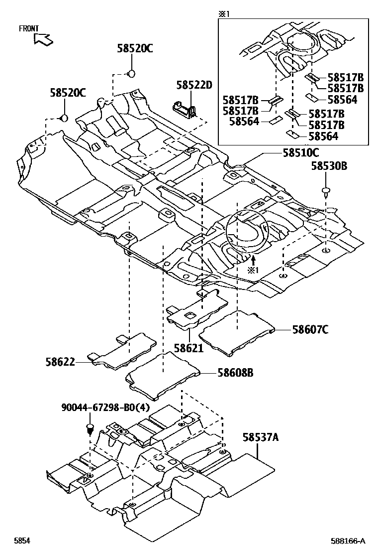5854 — FLOOR MAT & SILENCER PAD