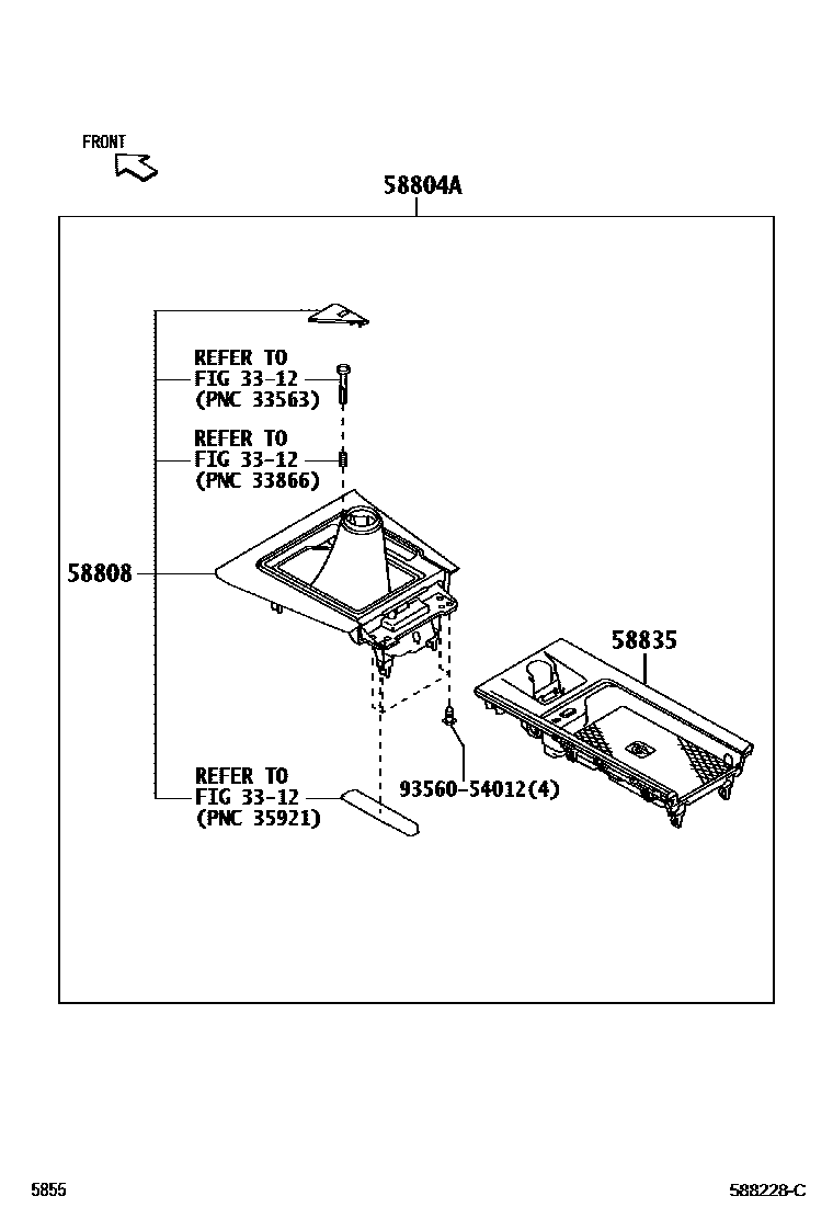 5855 — CONSOLE BOX & BRACKET