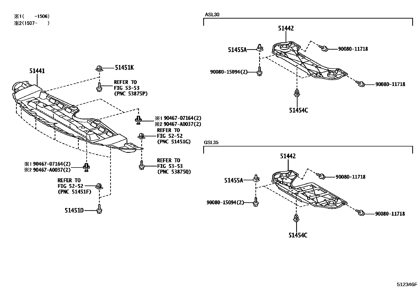 5152 — SUSPENSION CROSSMEMBER & UNDER COVER