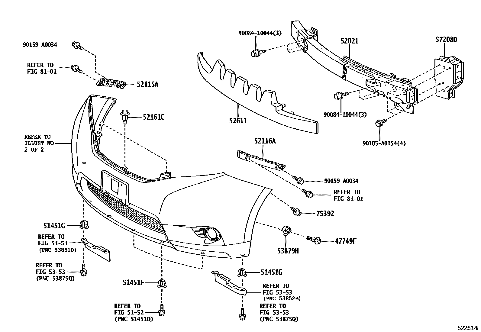 5252 — FRONT BUMPER & BUMPER STAY