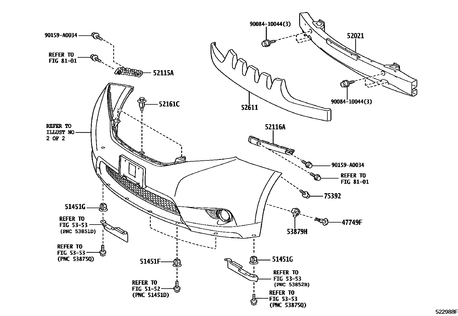 5252 — FRONT BUMPER & BUMPER STAY