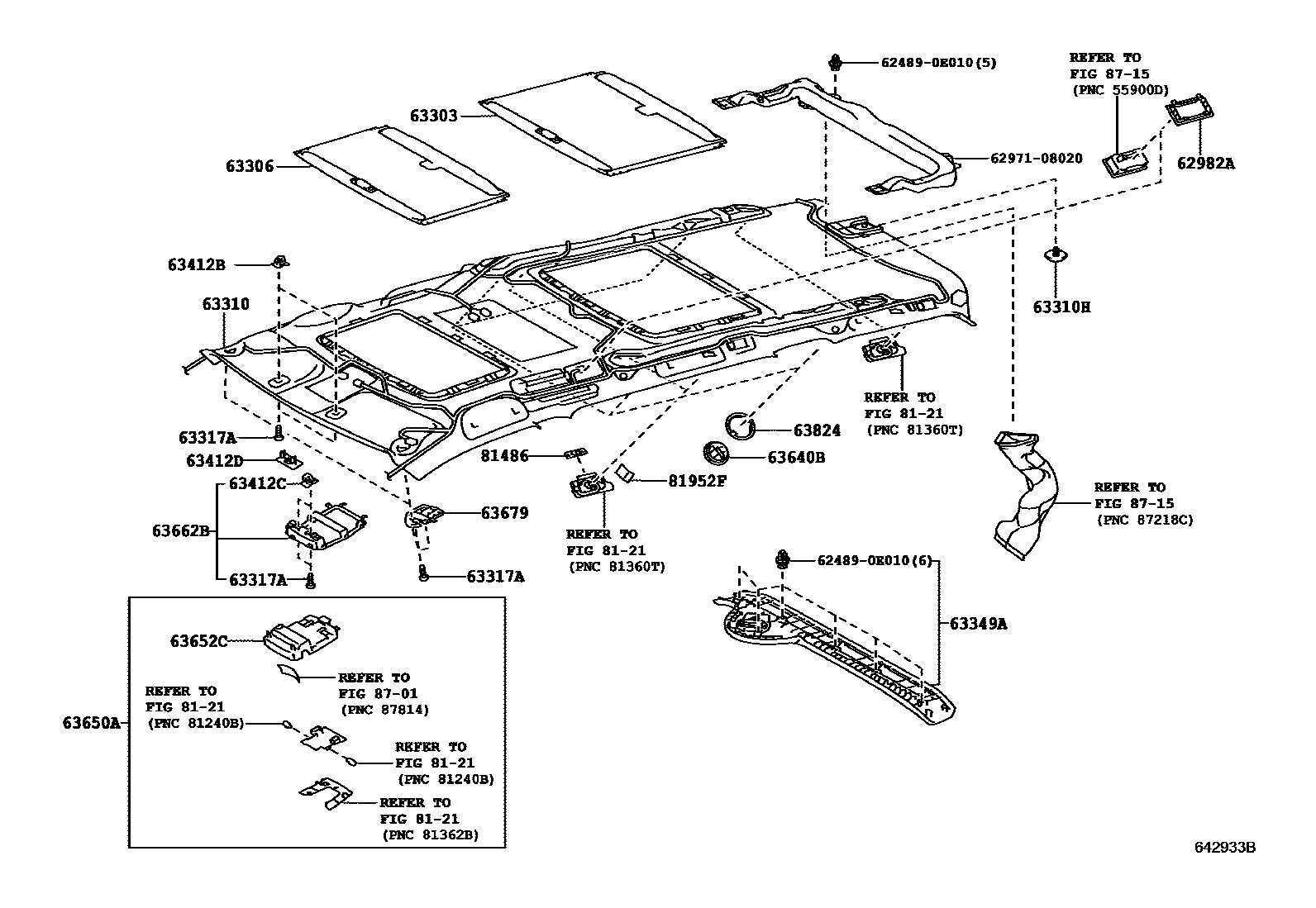 6452 — ROOF HEADLINING & SILENCER PAD