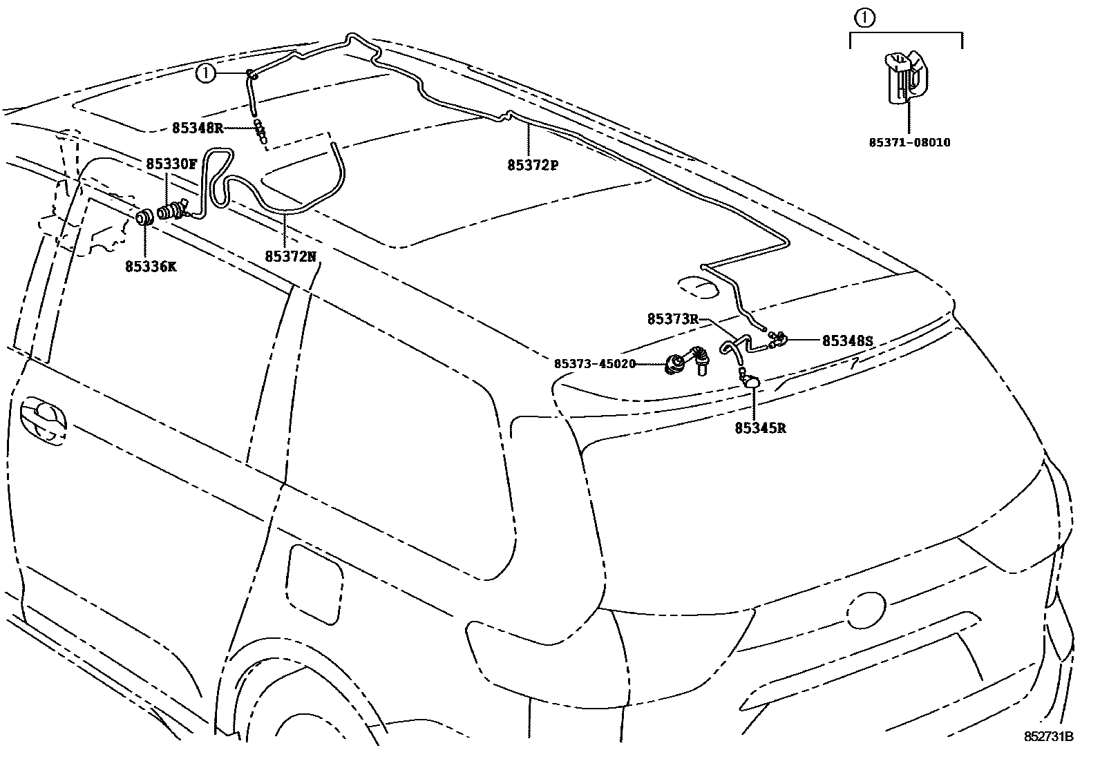 8504 — REAR WASHER