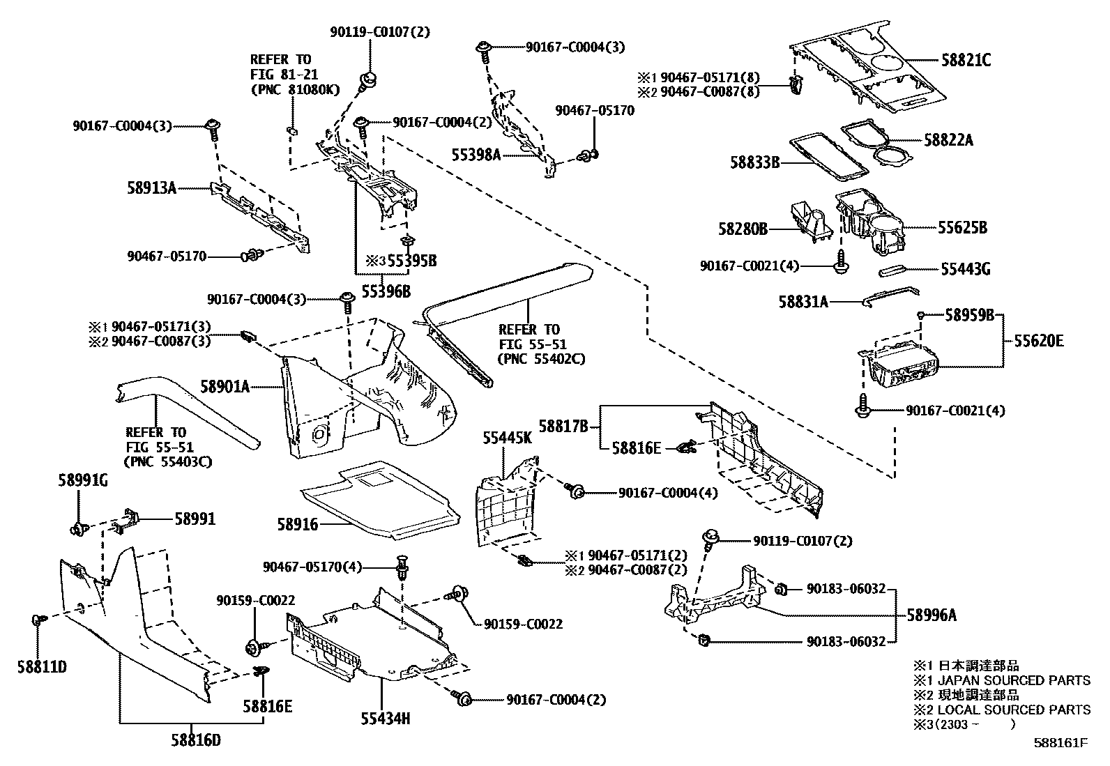 5855 — CONSOLE BOX & BRACKET