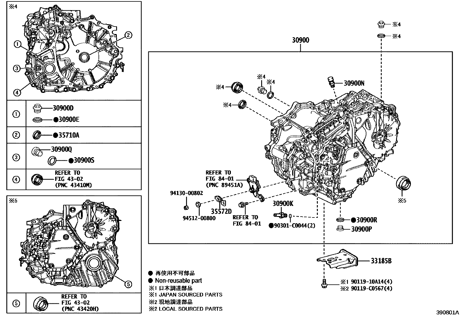 3901 — TRANSAXLE ASSY(HEV OR BEV OR FCEV)
