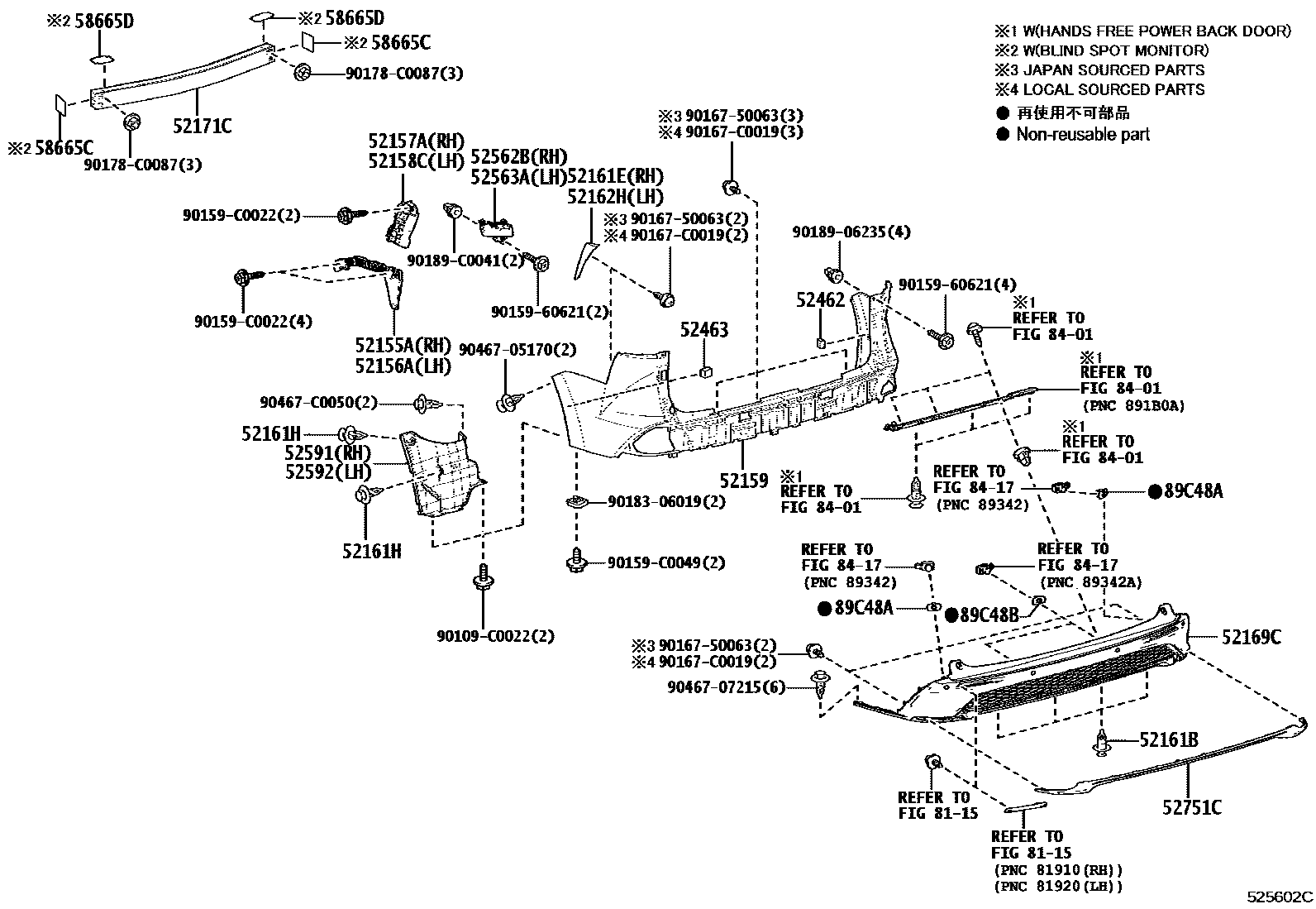 5253 — REAR BUMPER & BUMPER STAY