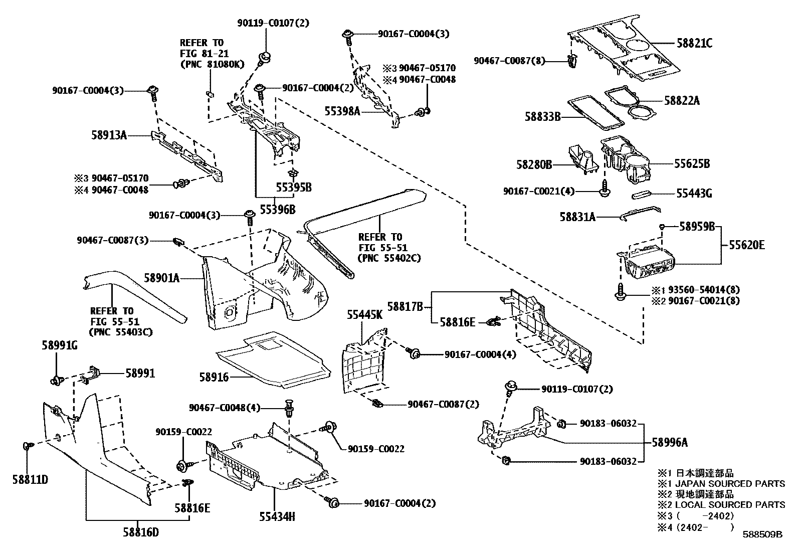 5855 — CONSOLE BOX & BRACKET
