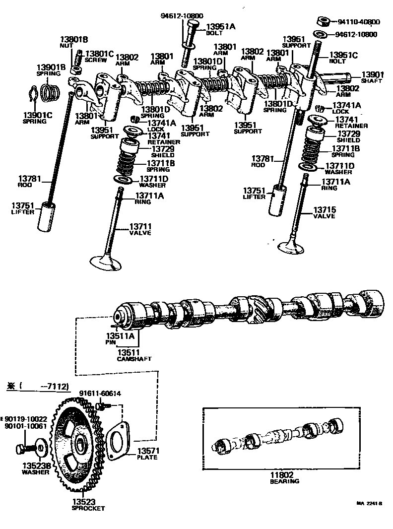 1302 — CAMSHAFT & VALVE