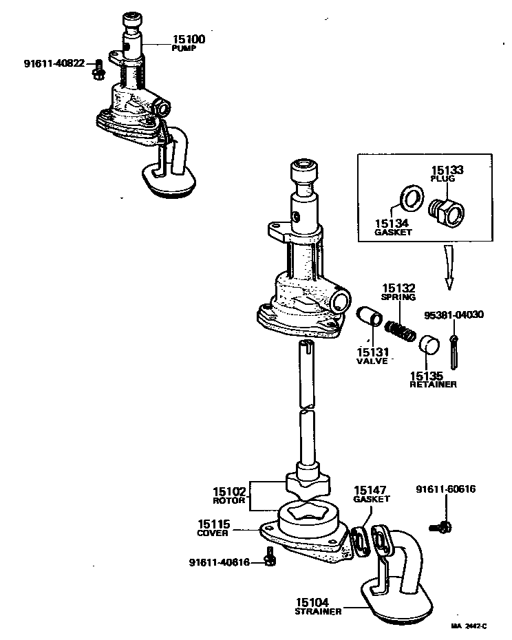 1501 — ENGINE OIL PUMP