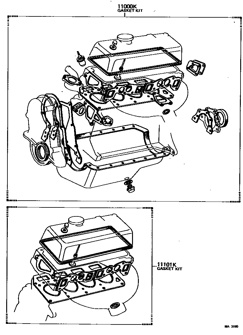 1103 — ENGINE OVERHAUL GASKET KIT