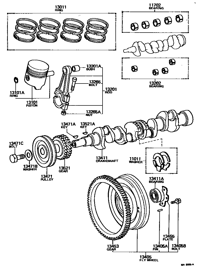 1301 — CRANKSHAFT & PISTON