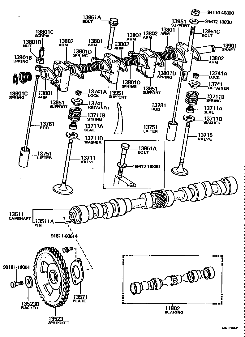 1302 — CAMSHAFT & VALVE