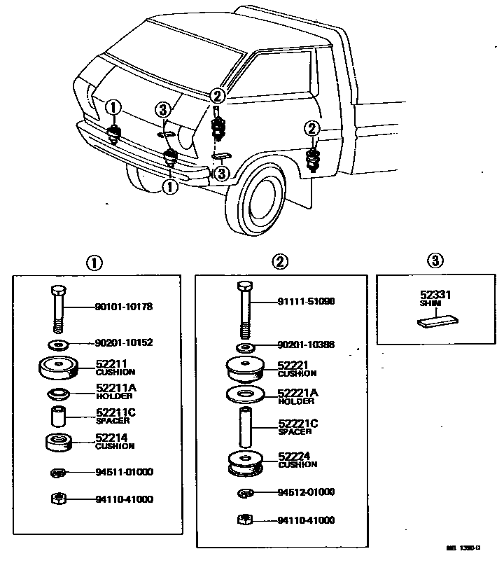 5251 — CAB MOUNTING & BODY MOUNTING