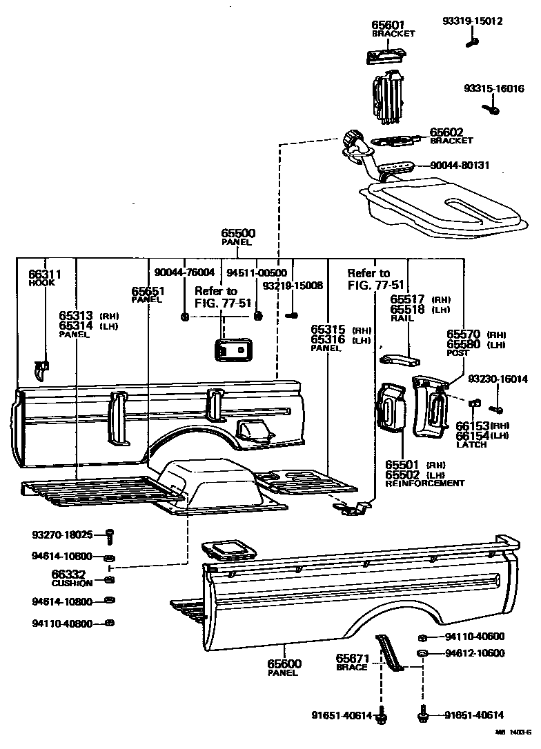 6554 — REAR BODY SIDE PANEL