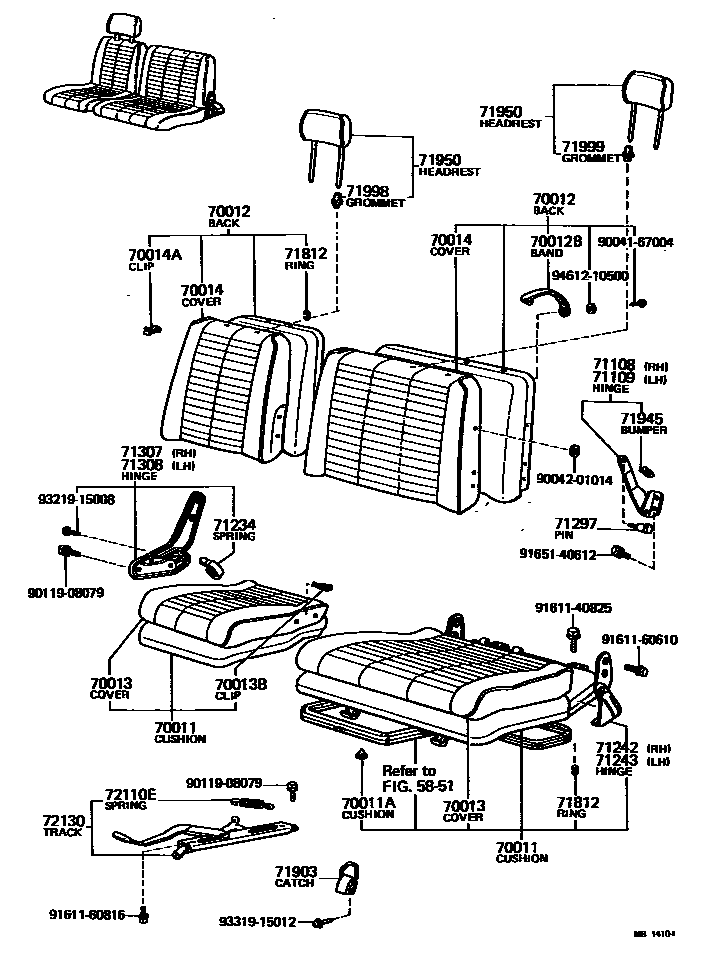 7151 — SEAT & SEAT TRACK