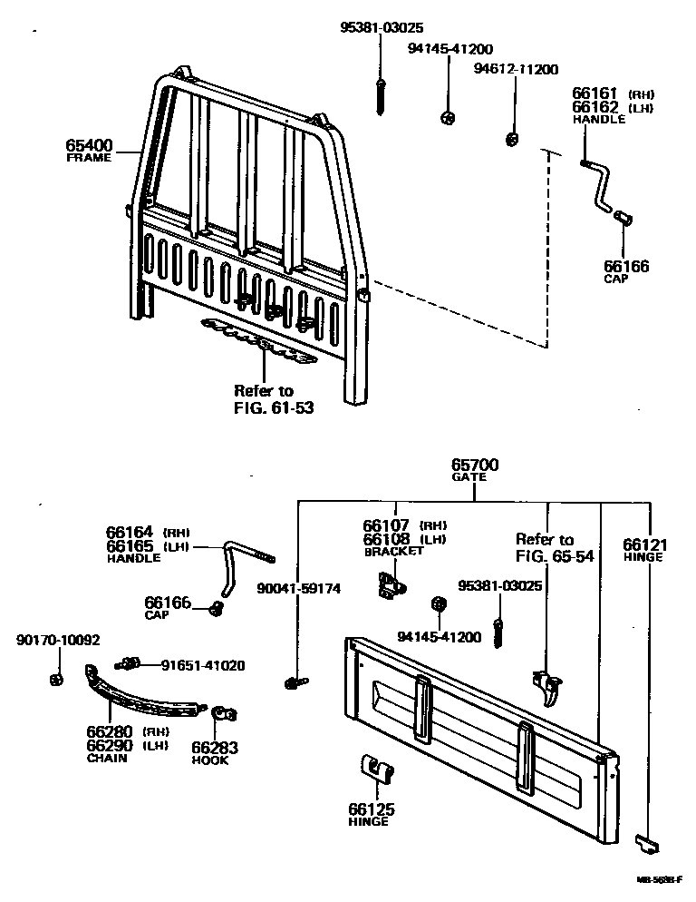 6553 — REAR BODY GUARD FRAME & TAIL GATE