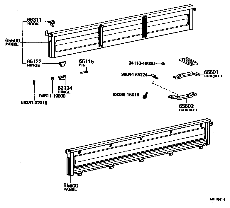 6554 — REAR BODY SIDE PANEL
