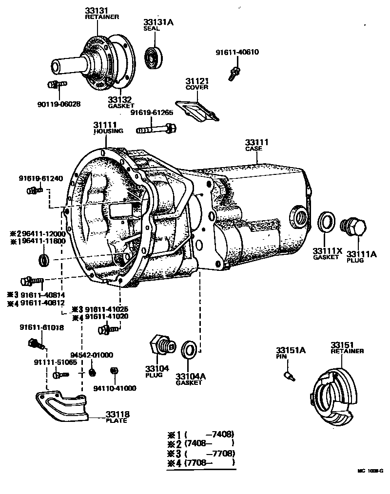 3302 — CLUTCH HOUSING & TRANSMISSION CASE (MTM)