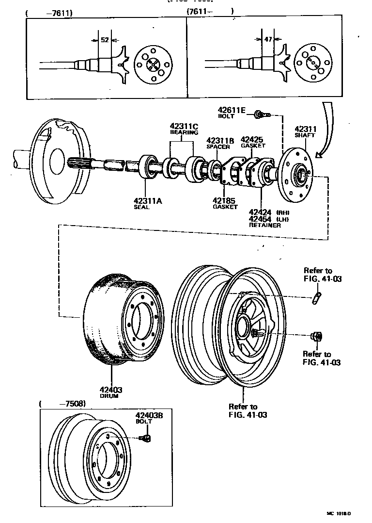 4102 — REAR AXLE SHAFT & HUB