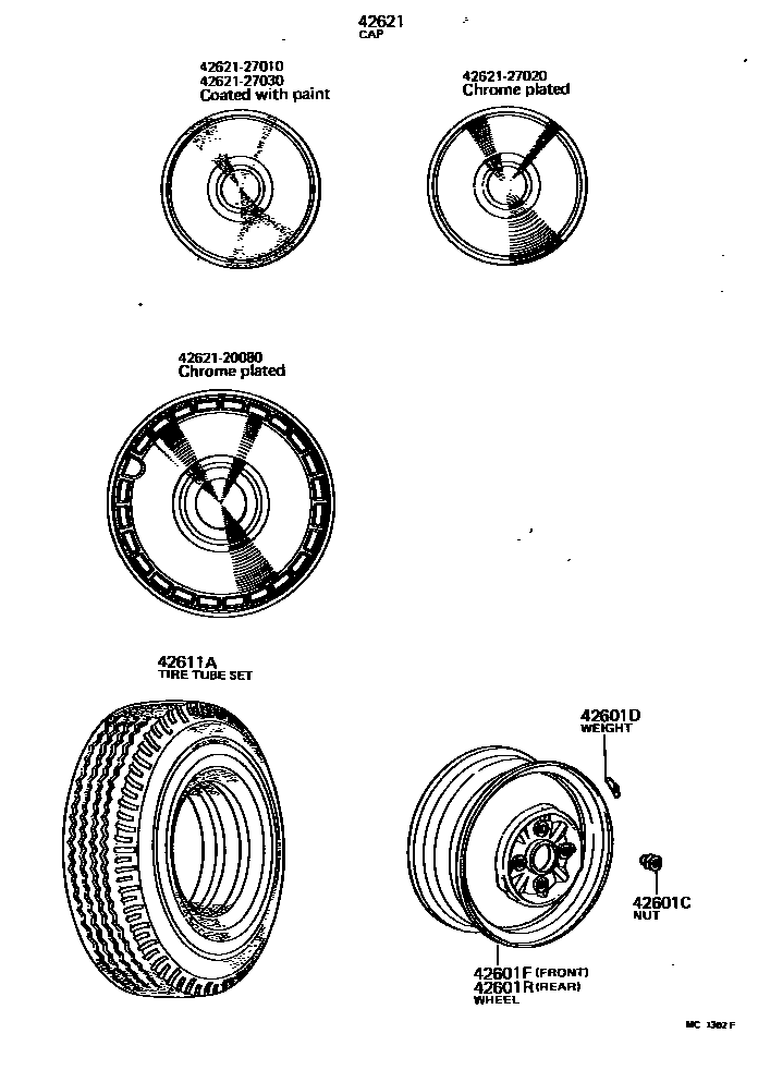 4103 — DISC WHEEL & WHEEL CAP