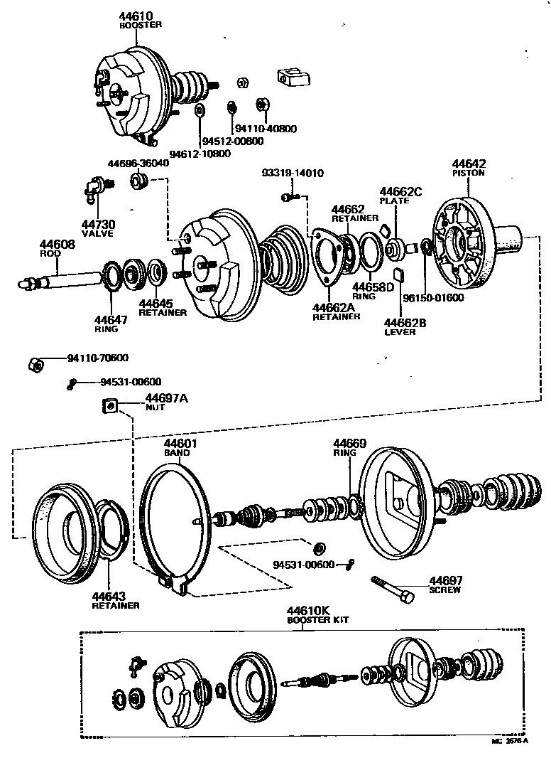 4703 — BRAKE BOOSTER & VACUUM TUBE