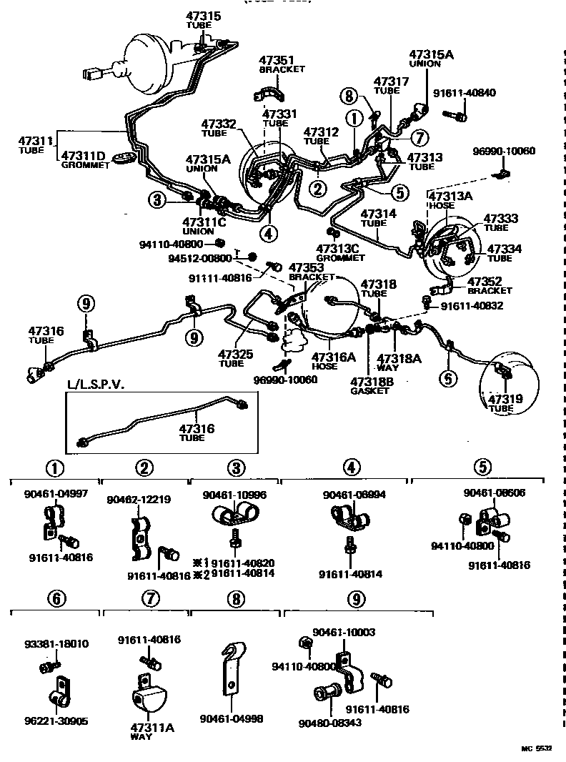 4708 — BRAKE TUBE & CLAMP