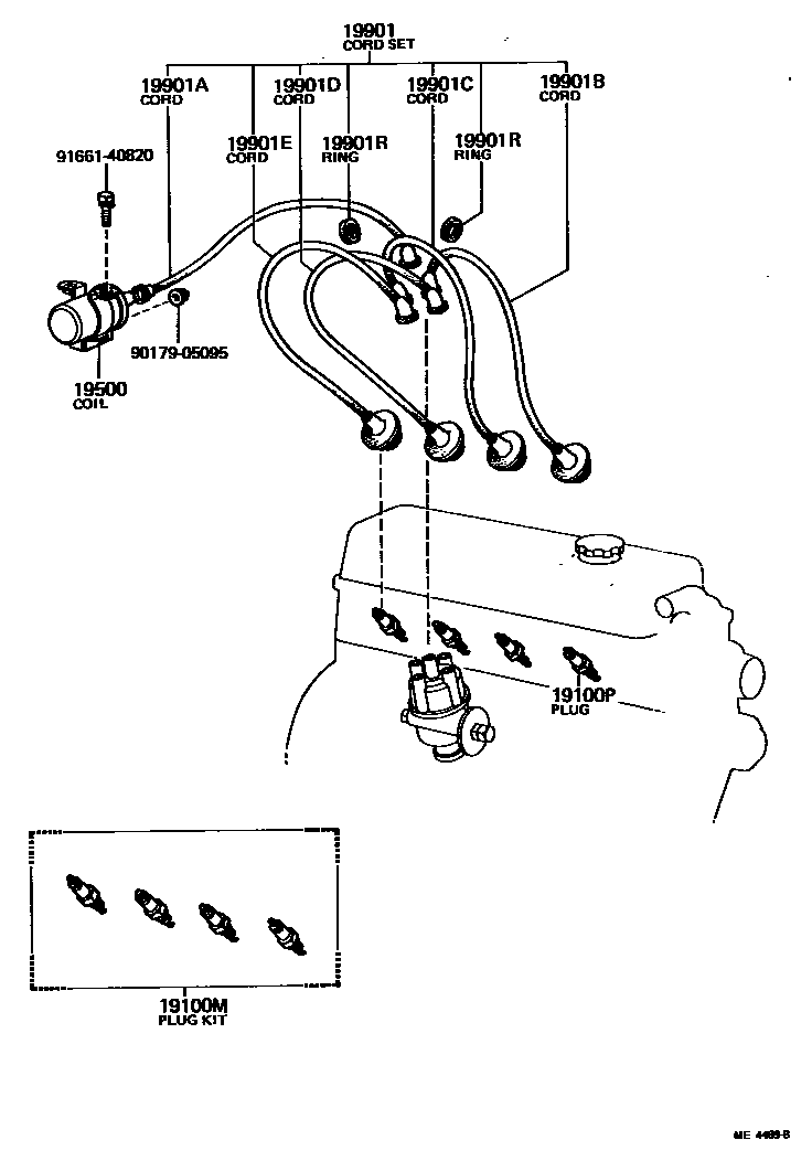 1901 — IGNITION COIL & SPARK PLUG / GLOW PLUG