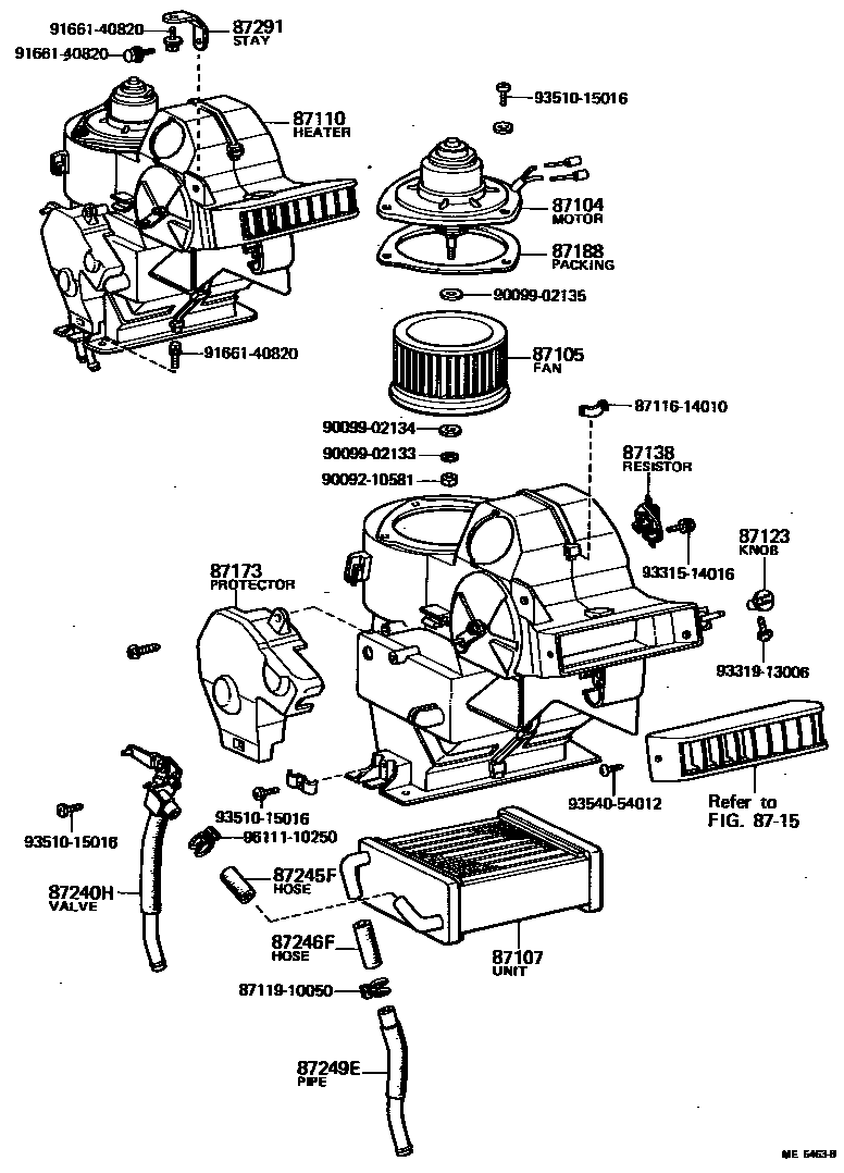8712 — HEATING & AIR CONDITIONING - HEATER UNIT & BLOWER
