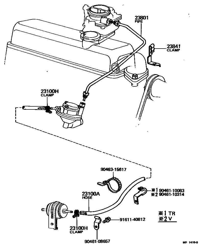 2101 — FUEL PIPE & CLAMP