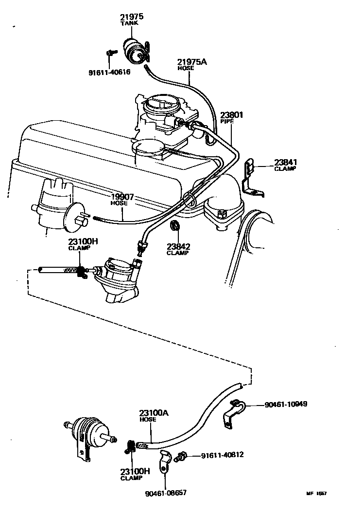 2101 — FUEL PIPE & CLAMP