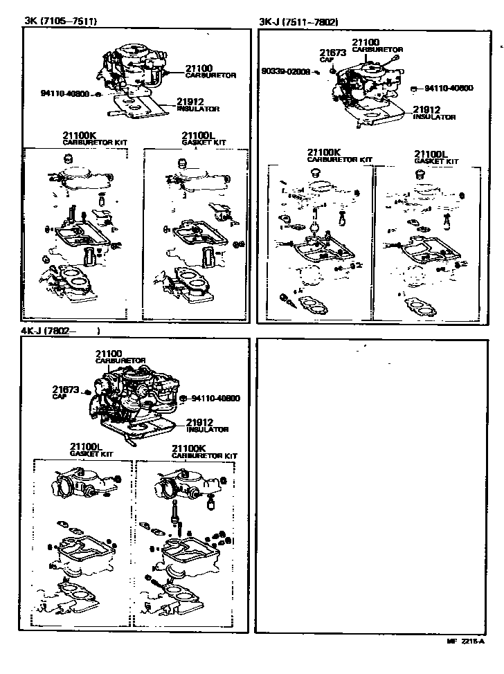 2102 — CARBURETOR ASSEMBLY