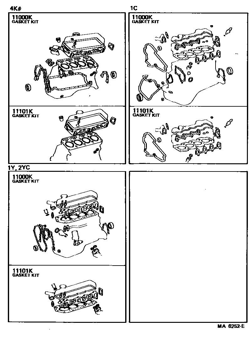 1103 — ENGINE OVERHAUL GASKET KIT