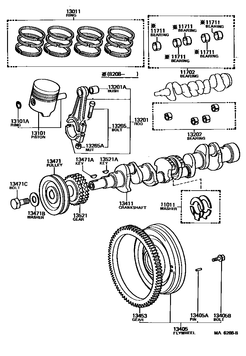 1301 — CRANKSHAFT & PISTON