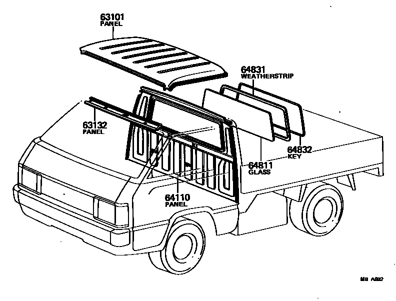6153 — ROOF PANEL & BACK PANEL
