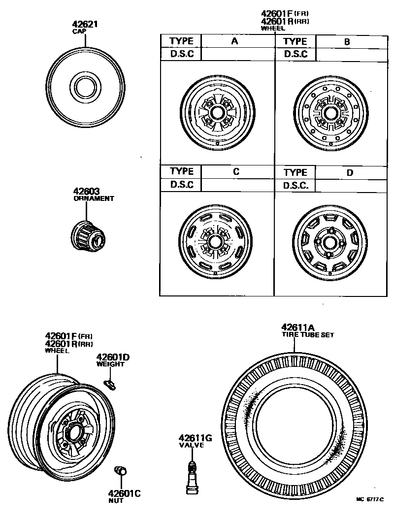 4103 — DISC WHEEL & WHEEL CAP