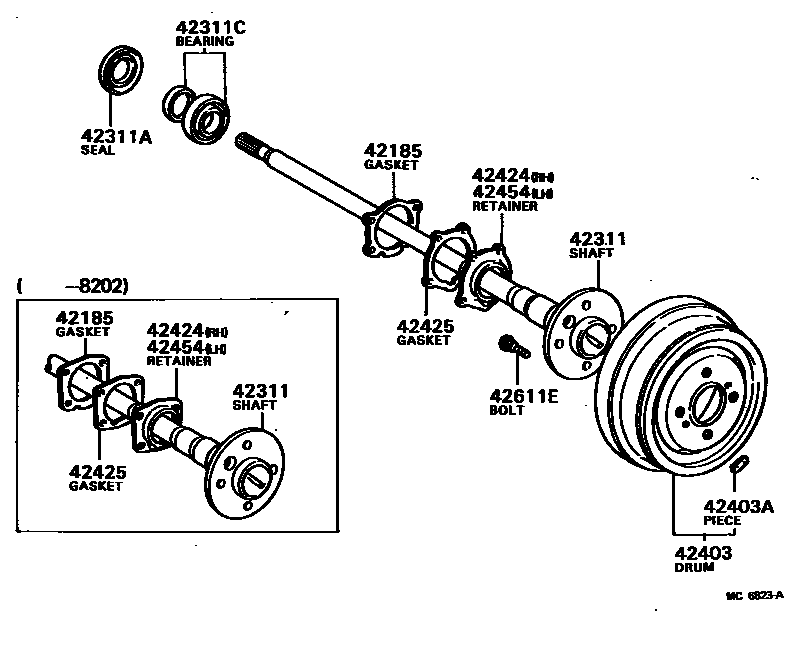 4102 — REAR AXLE SHAFT & HUB