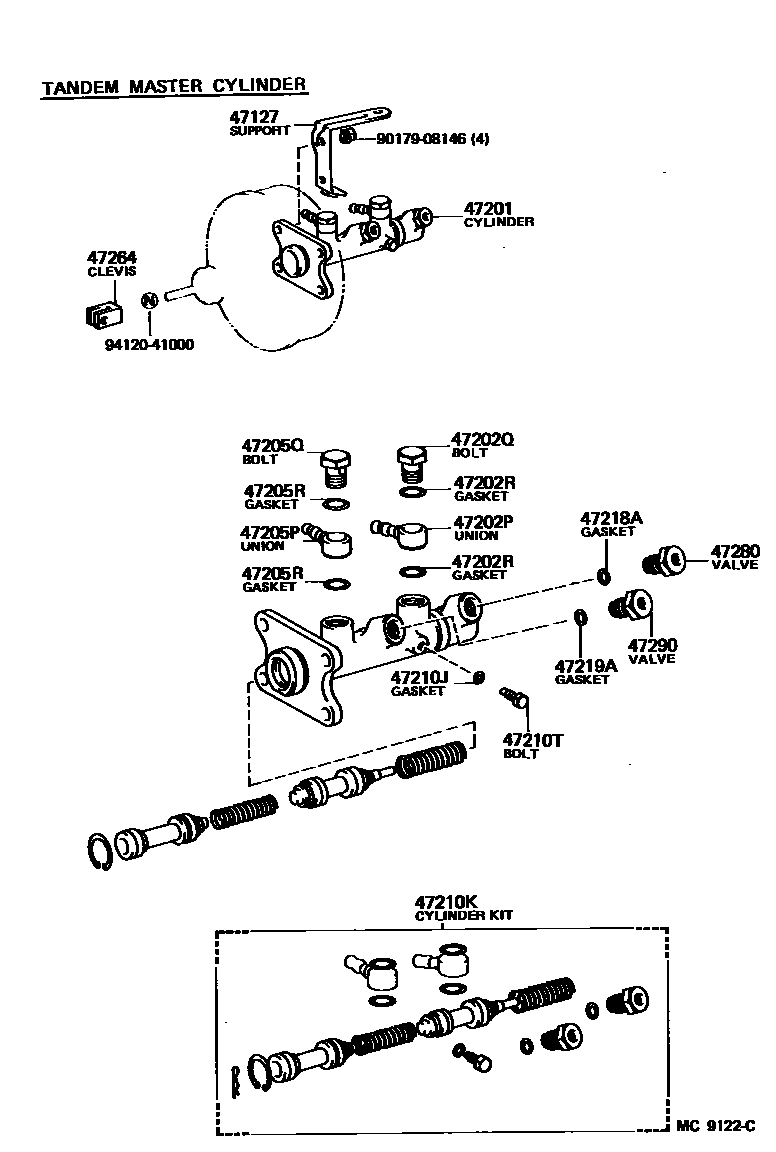 4702 — BRAKE MASTER CYLINDER