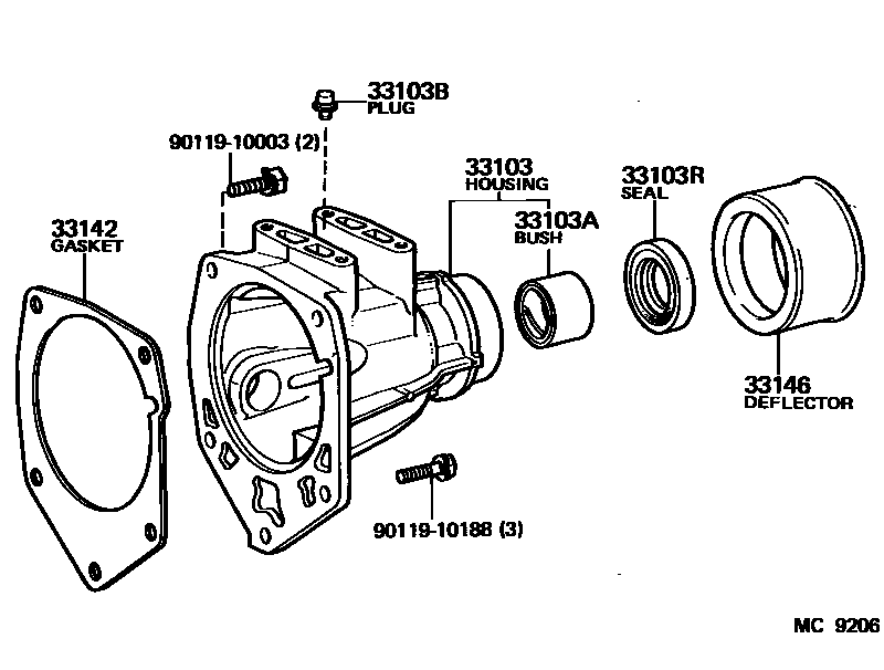 3303 — EXTENSION HOUSING (MTM)
