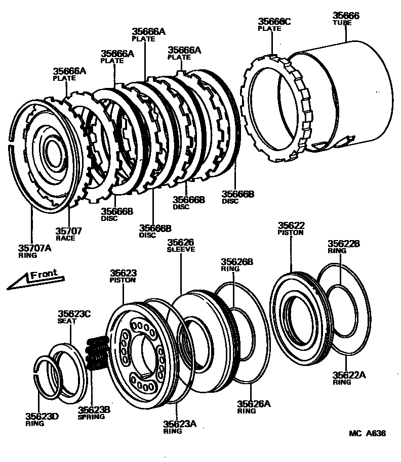 3509 — BRAKE NO.3, 1ST & REVERSE BRAKE (ATM)