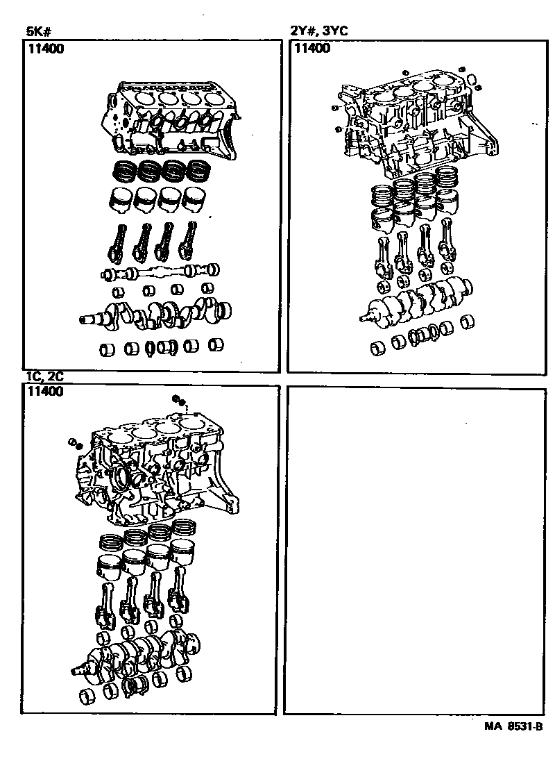 1102 — SHORT BLOCK ASSEMBLY