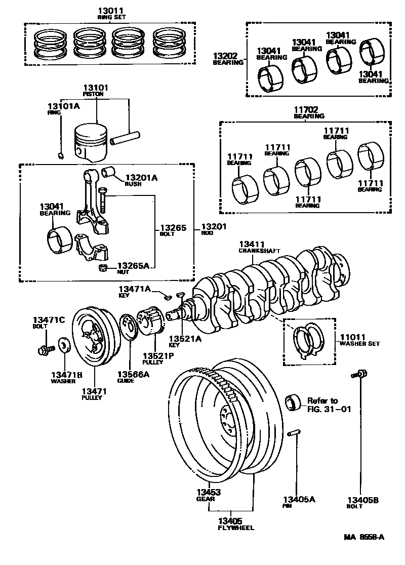 1301 — CRANKSHAFT & PISTON