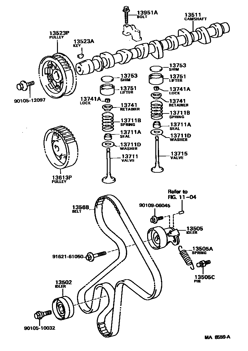 1302 — CAMSHAFT & VALVE
