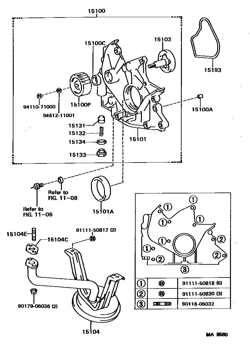 1501 — ENGINE OIL PUMP